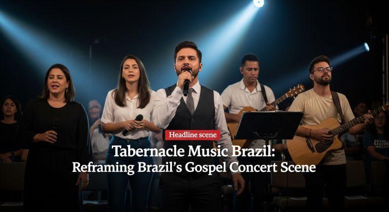 Gospel choir performance in Brazil blending Tabernacle Music style with local Brazilian energy