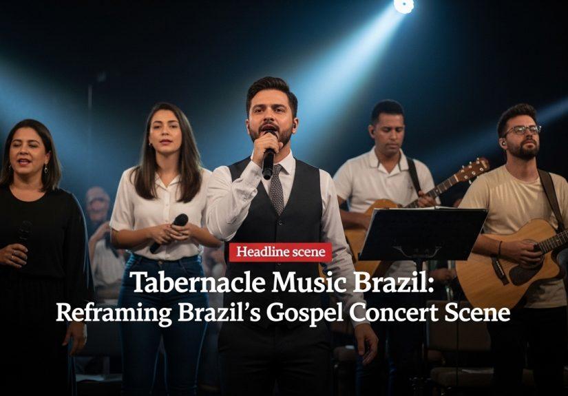 Gospel choir performance in Brazil blending Tabernacle Music style with local Brazilian energy