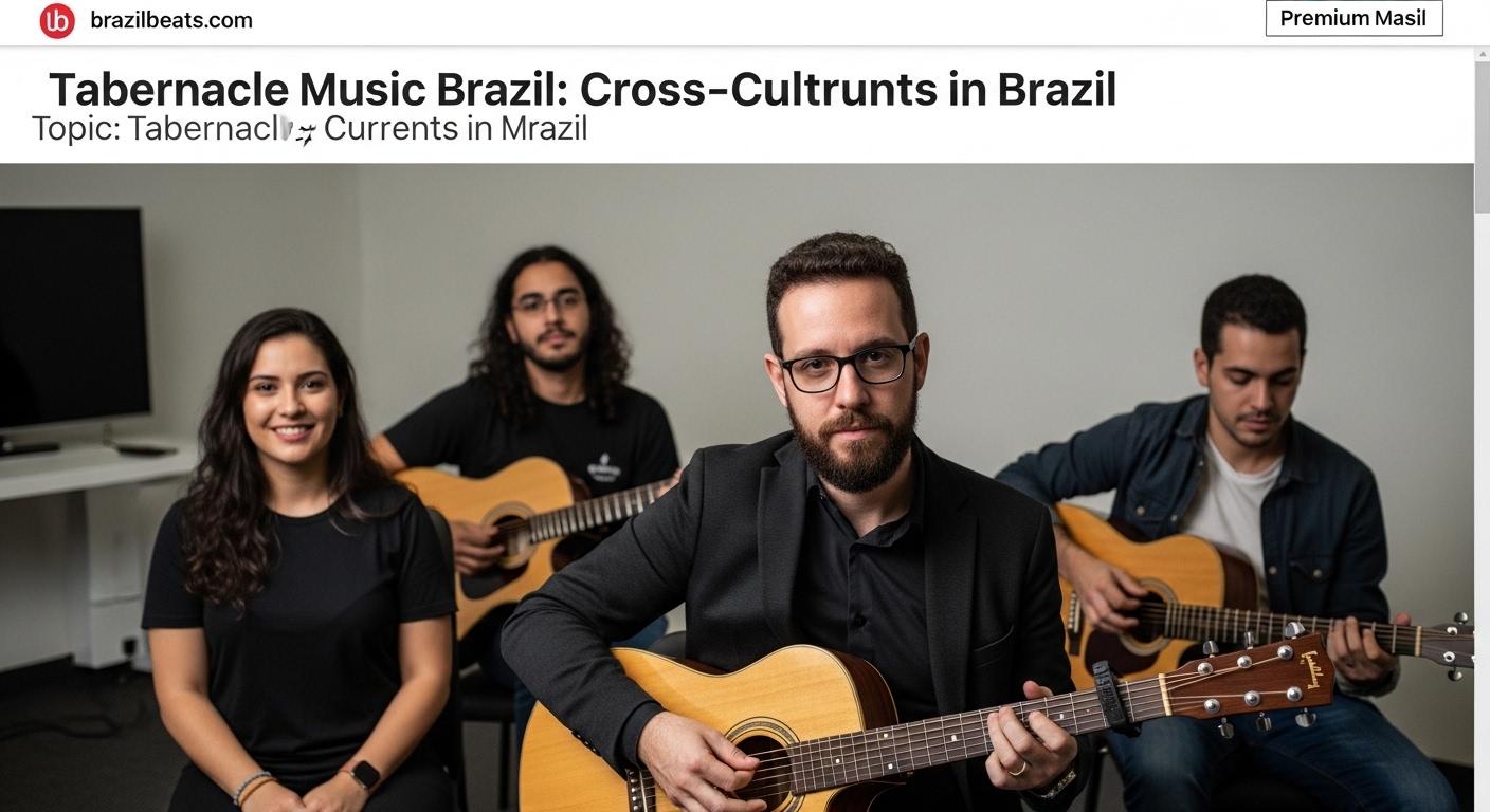 Tabernacle Choir performing on stage in Brazil, blending choral tradition with Brazilian musical elements.