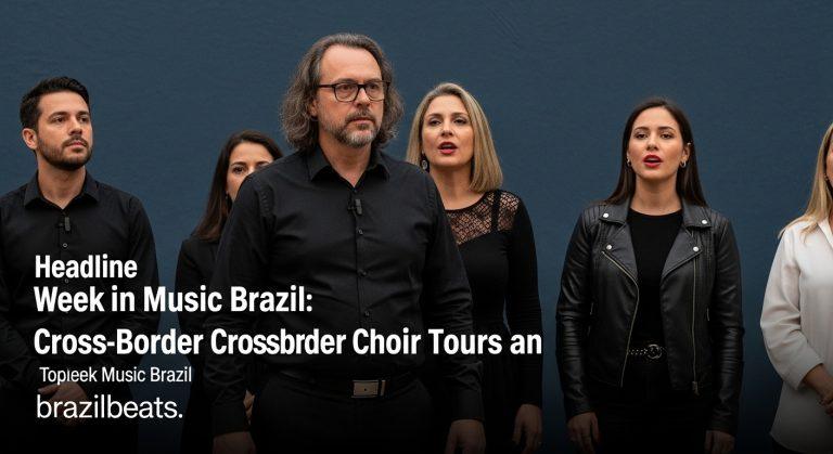 International choir performing in São Paulo, Brazil