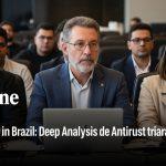 Newsroom desk with Brazil flag and concert tickets