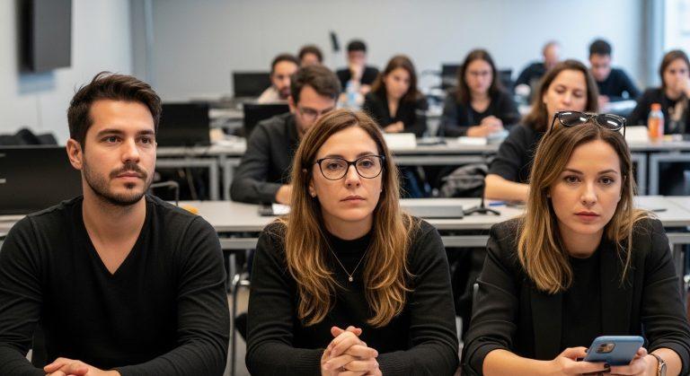 Newsroom desk with Brazil flag and concert tickets